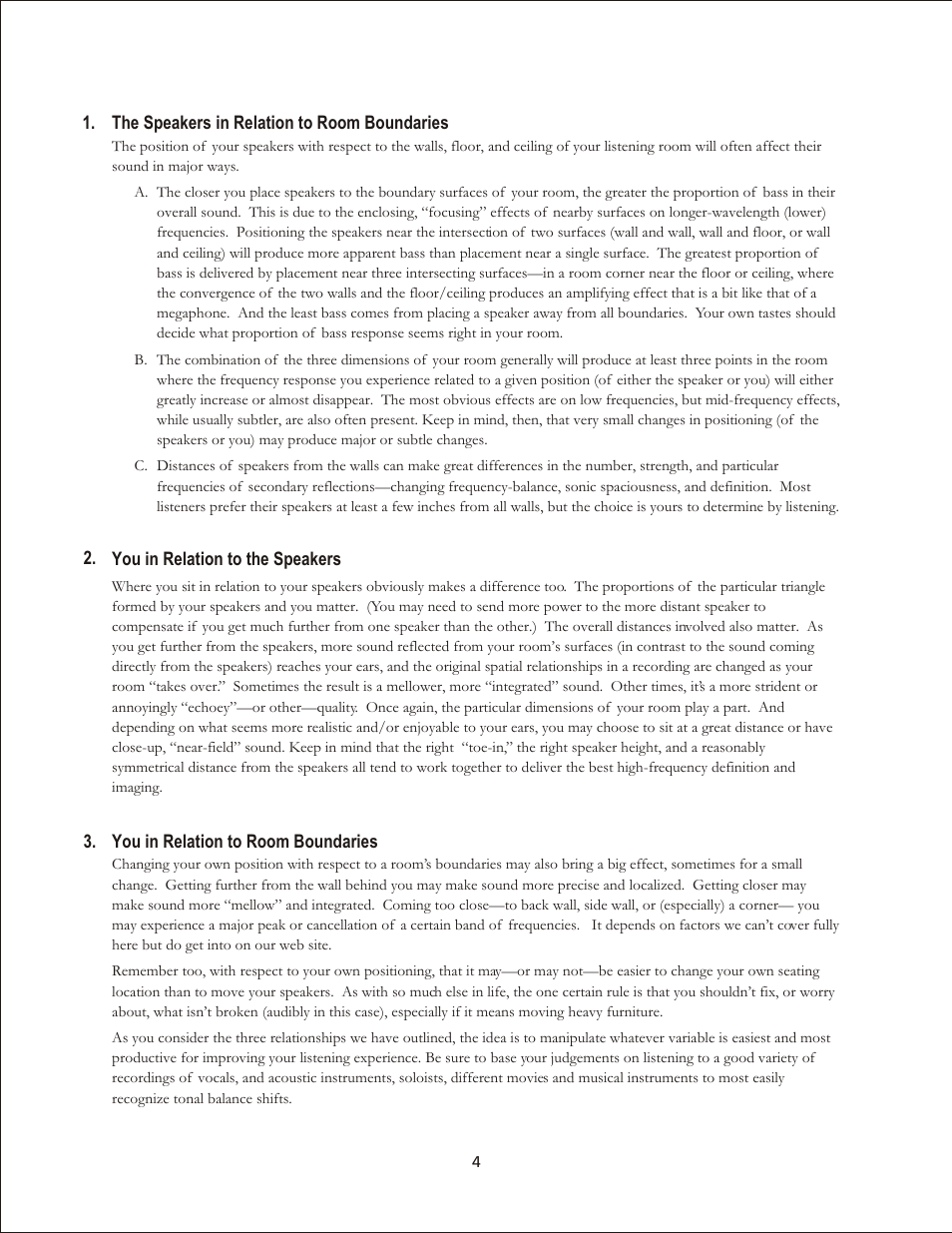 PSB Speakers Platinum Series User Manual | Page 4 / 13