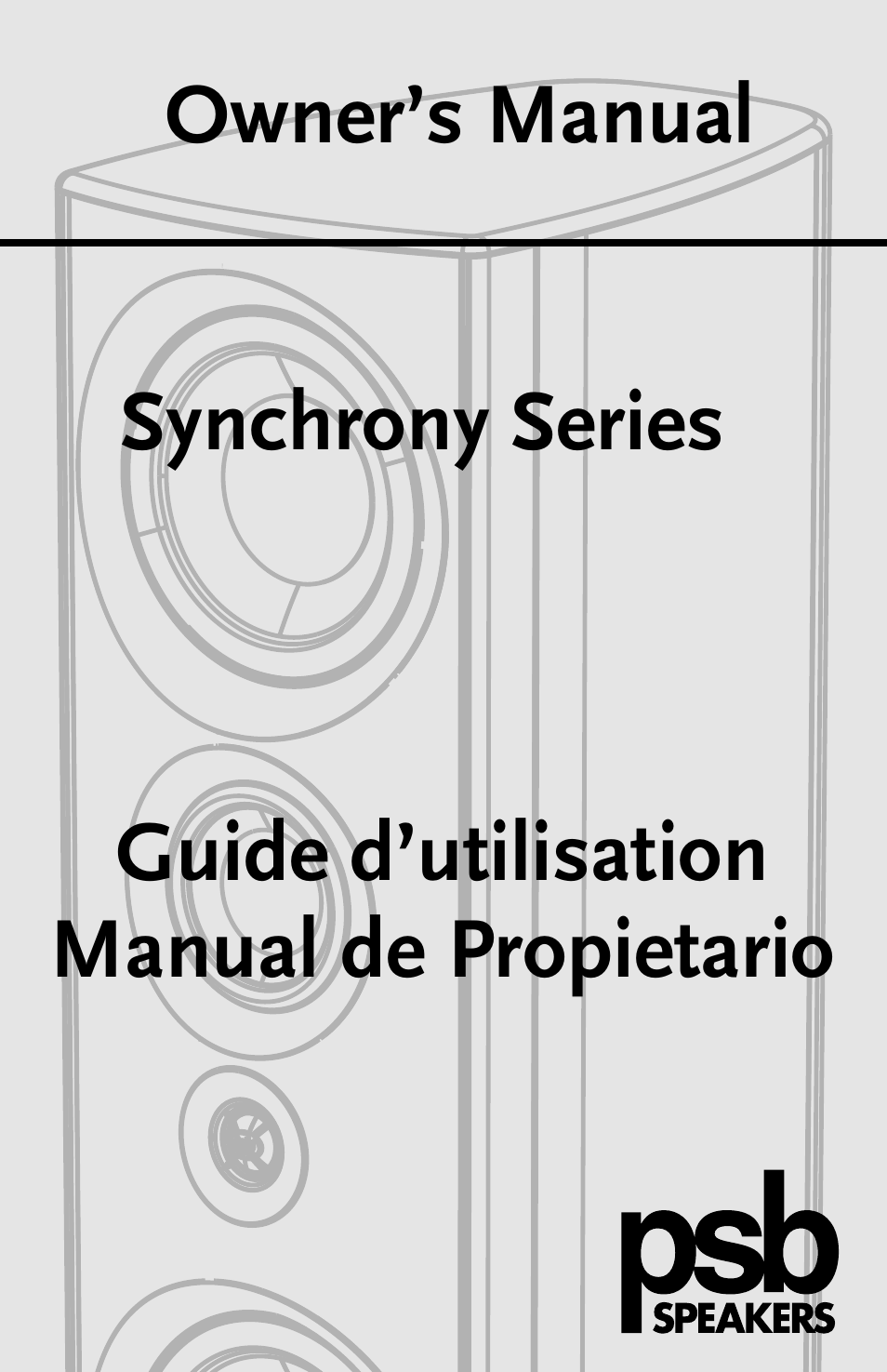 PSB Speakers 6919217 User Manual | 27 pages