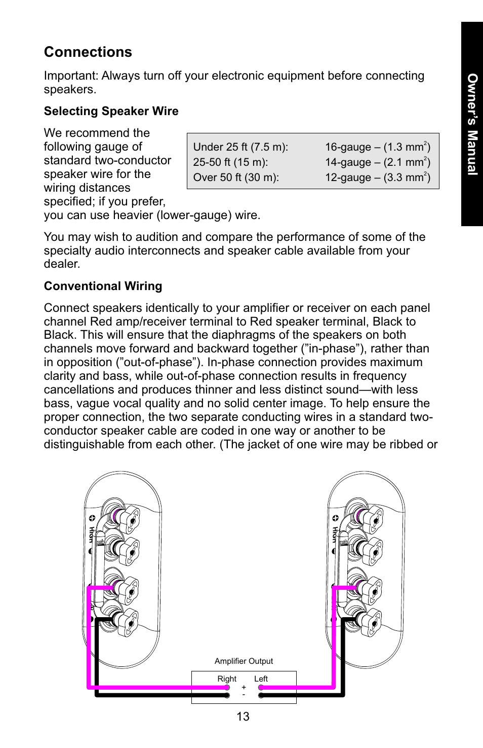 Connections | PSB Speakers 6919217 User Manual | Page 13 / 27