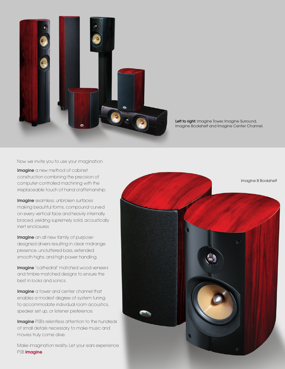 PSB Speakers Imagine Loudspeakers User Manual | Page 3 / 4