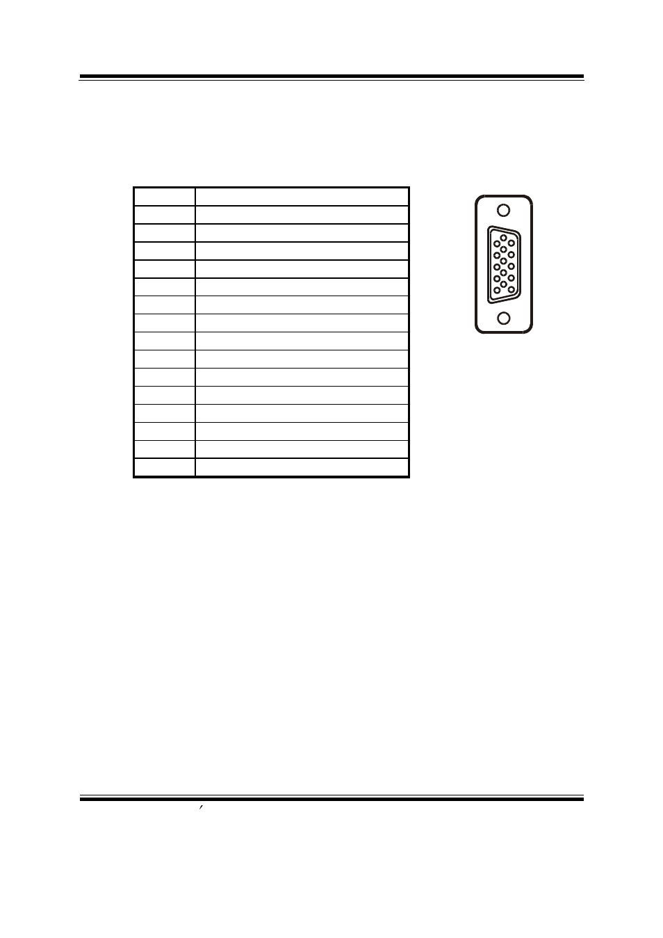 20. vga connector, Vga1, Chapter 2 hardware configuration | Psb-1688lf user, S manual page: 2-15 | PSB Speakers PSB-1688LF M1 User Manual | Page 26 / 90