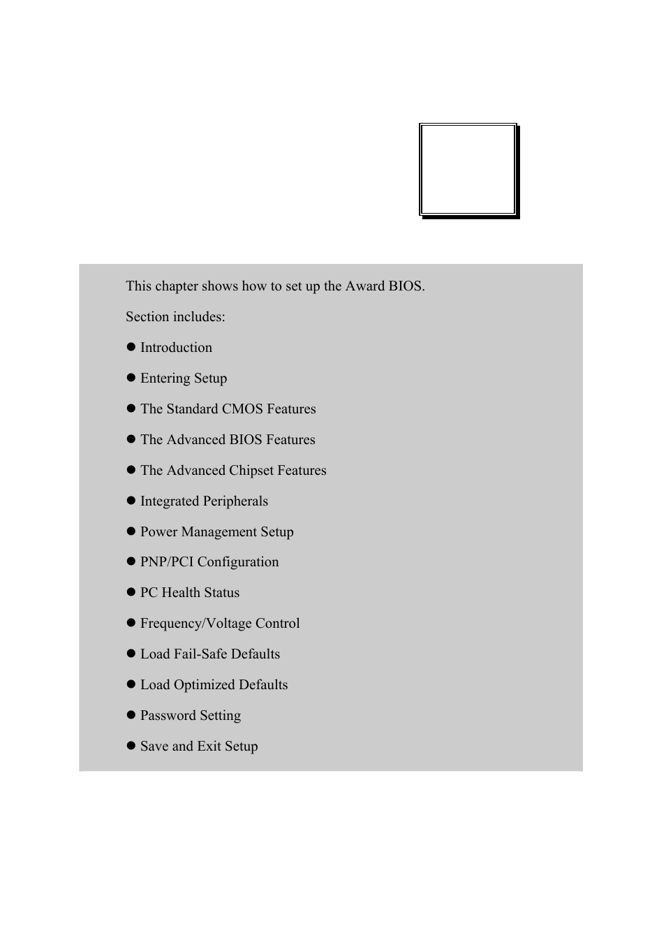 Award bios setup | PSB Speakers PSB-1688LF M1 User Manual | Page 48 / 90