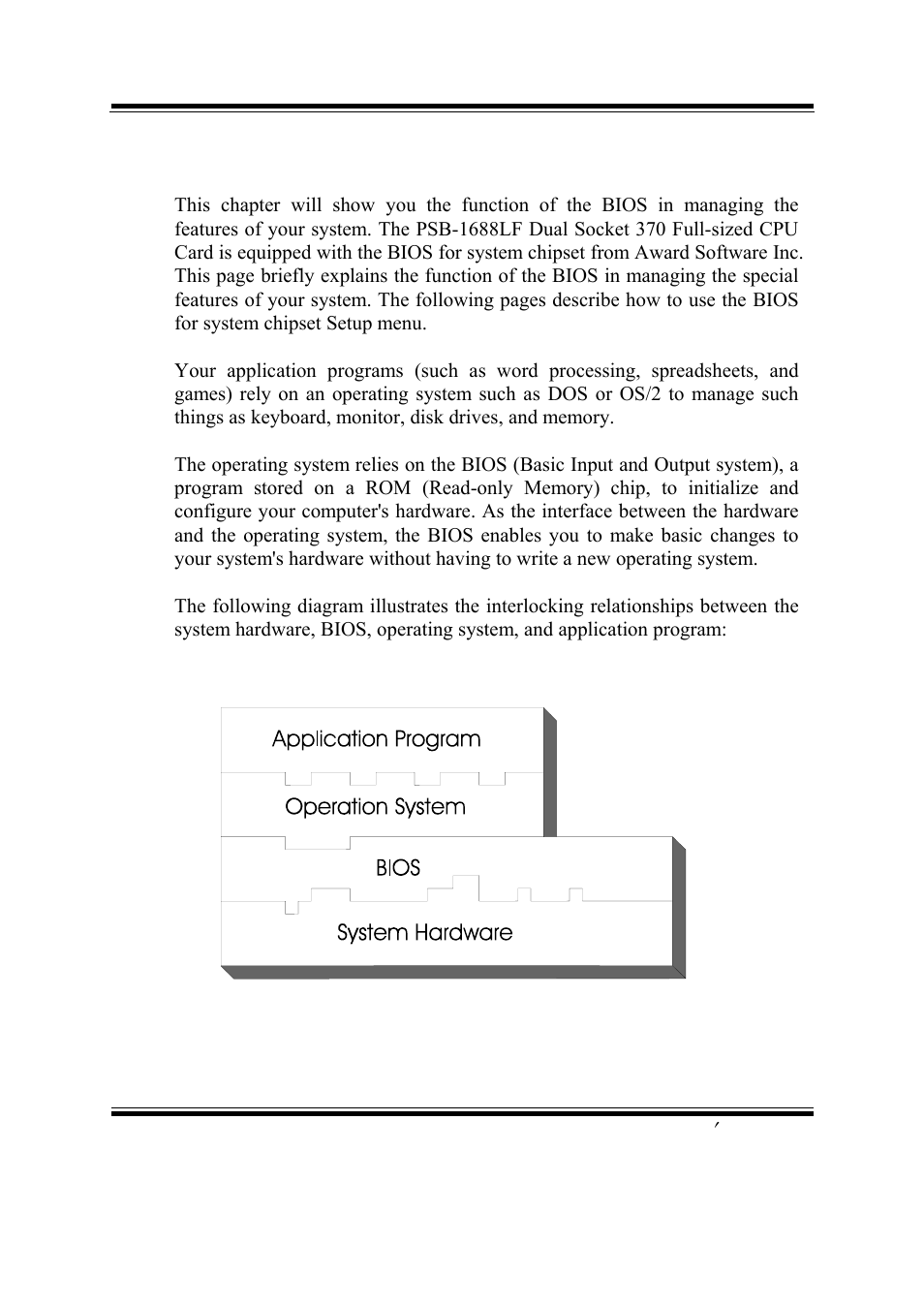 1. introduction, Chapter 4 award bios setup, S manual | PSB Speakers PSB-1688LF M1 User Manual | Page 49 / 90
