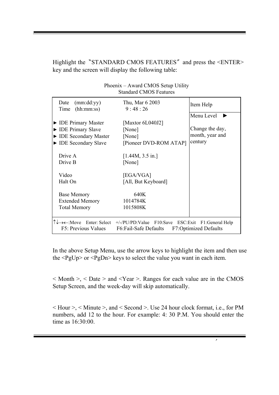 3. the standard cmos features | PSB Speakers PSB-1688LF M1 User Manual | Page 51 / 90