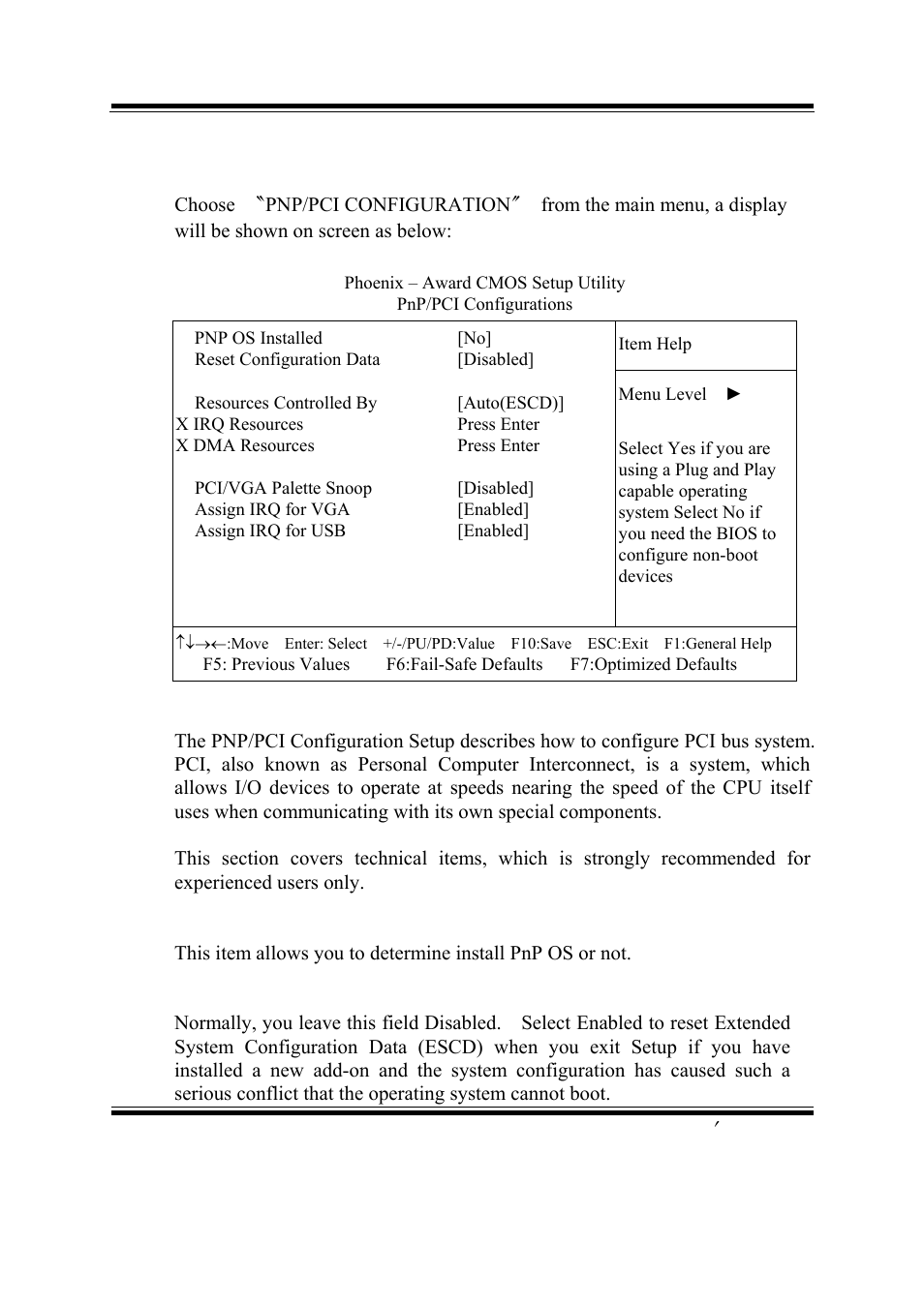 8. pnp/pci configuration | PSB Speakers PSB-1688LF M1 User Manual | Page 73 / 90