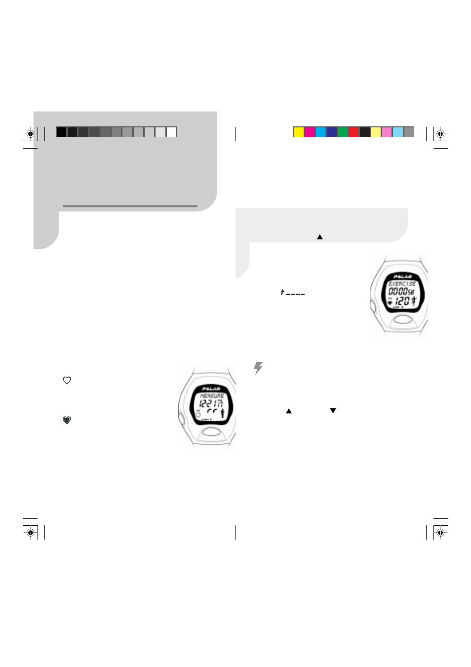 Start the heart rate measurement | POLAR M52 User Manual | Page 12 / 30