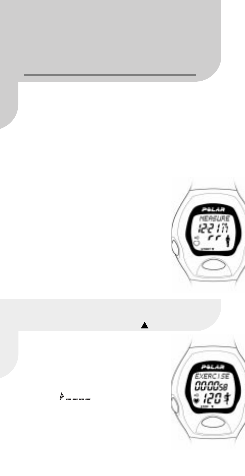 Start the heart rate measurement | POLAR M22 User Manual | Page 24 / 60