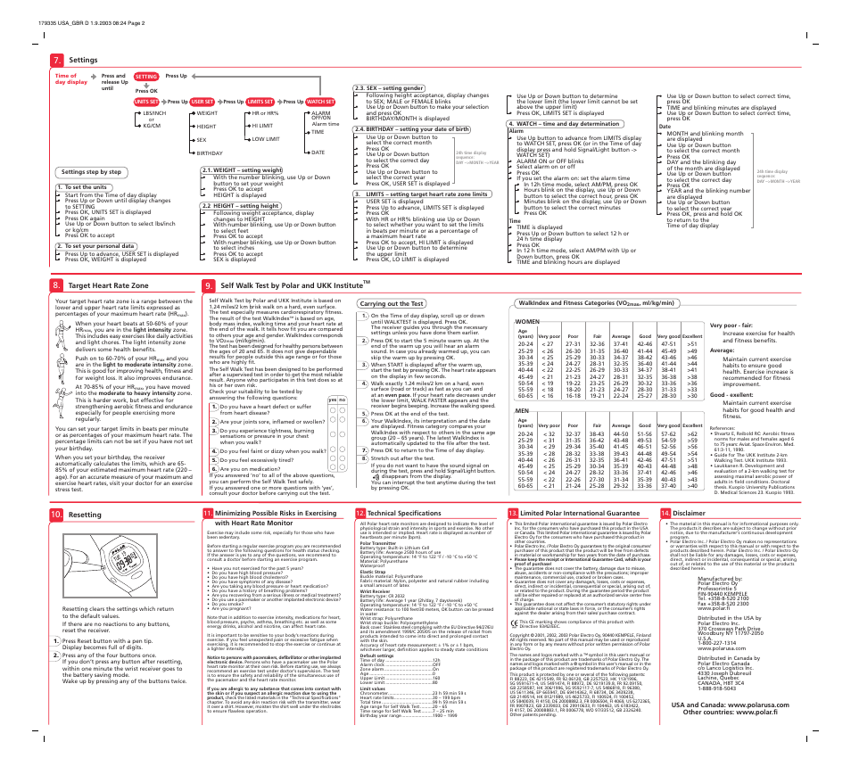 POLAR a5 User Manual | Page 2 / 2