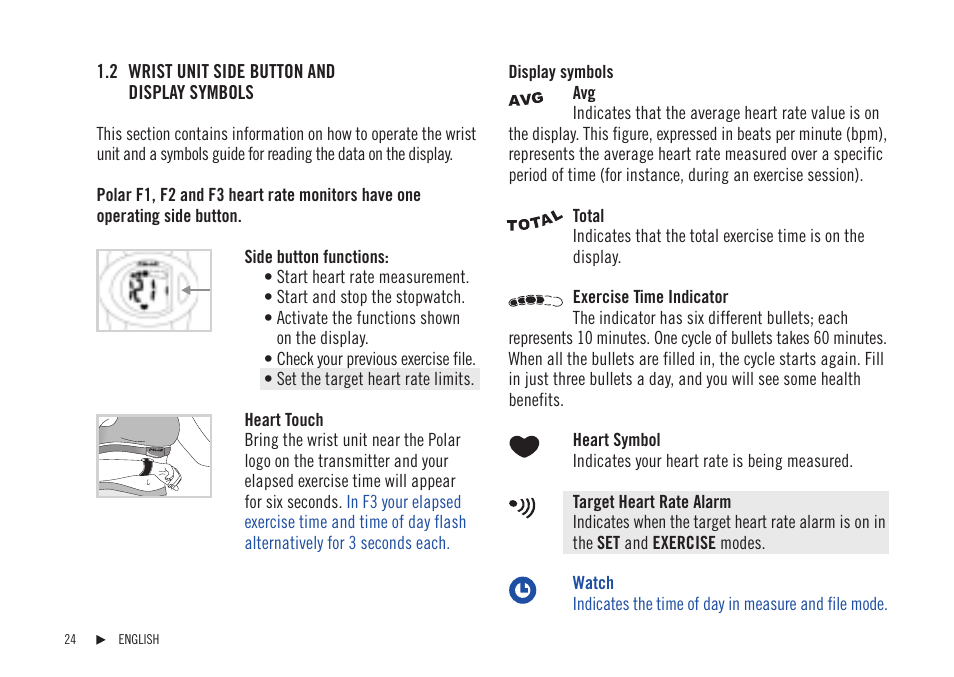 POLAR F1 User Manual | Page 5 / 19