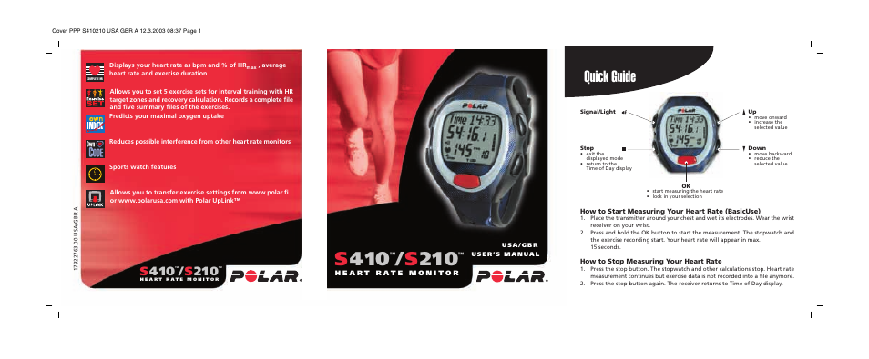 POLAR S410 User Manual | 94 pages