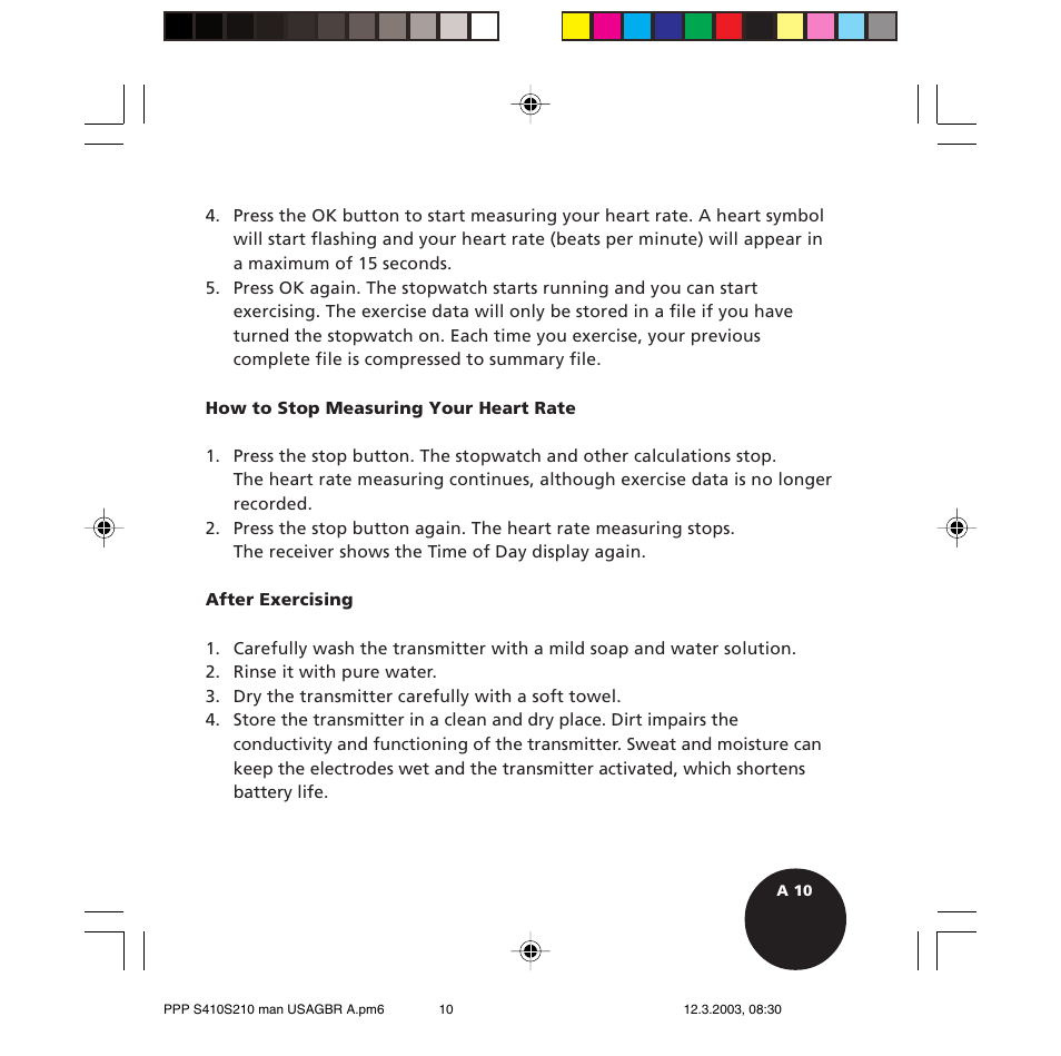 POLAR S410 User Manual | Page 12 / 94