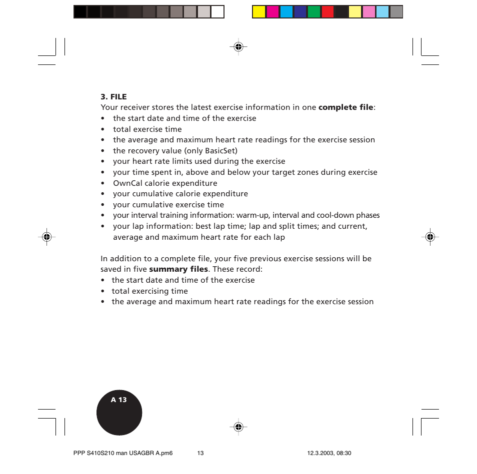 POLAR S410 User Manual | Page 15 / 94