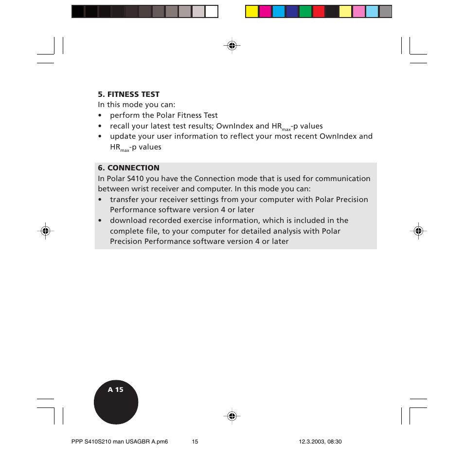 POLAR S410 User Manual | Page 17 / 94