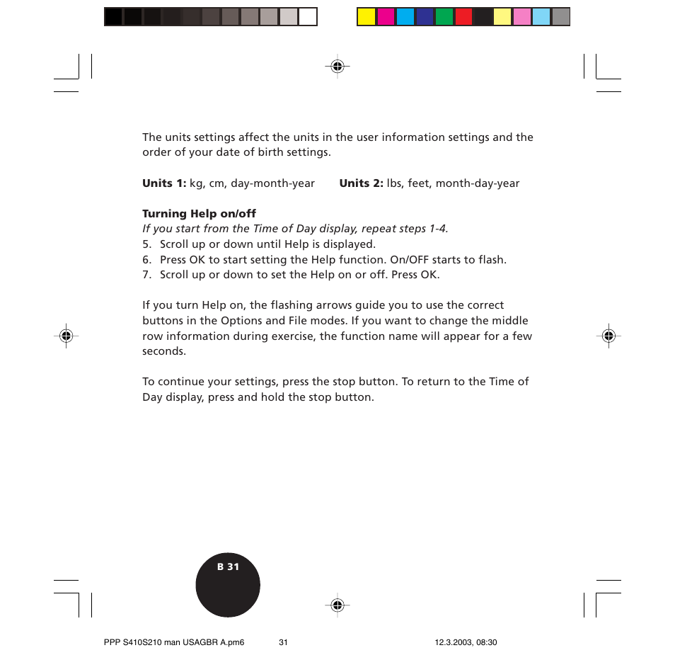 POLAR S410 User Manual | Page 33 / 94