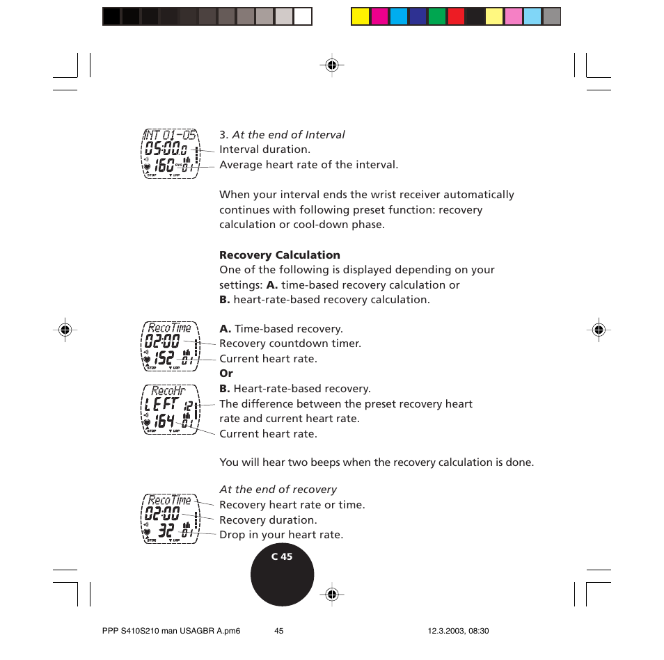 POLAR S410 User Manual | Page 47 / 94