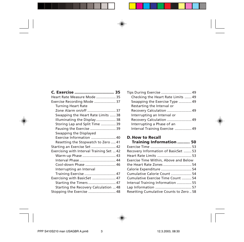 POLAR S410 User Manual | Page 5 / 94