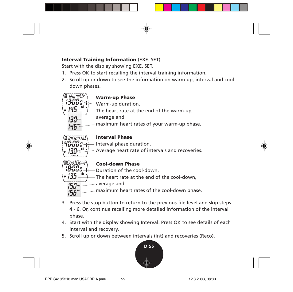 POLAR S410 User Manual | Page 57 / 94