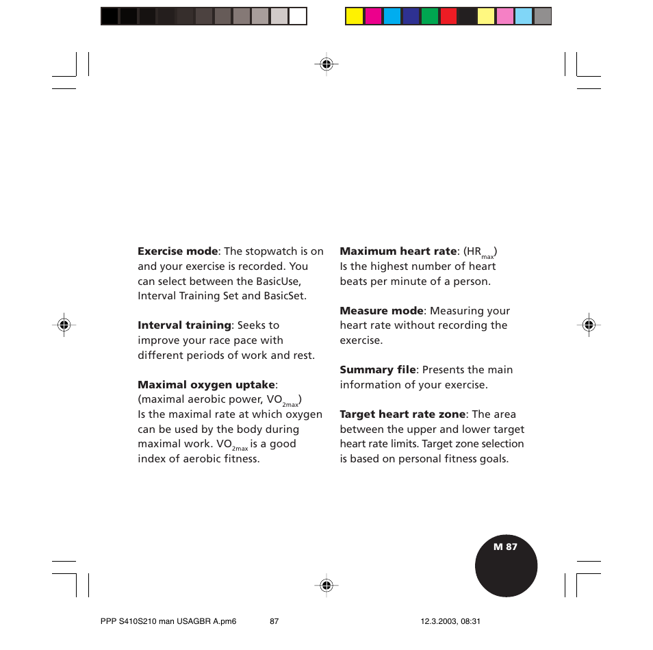 POLAR S410 User Manual | Page 89 / 94