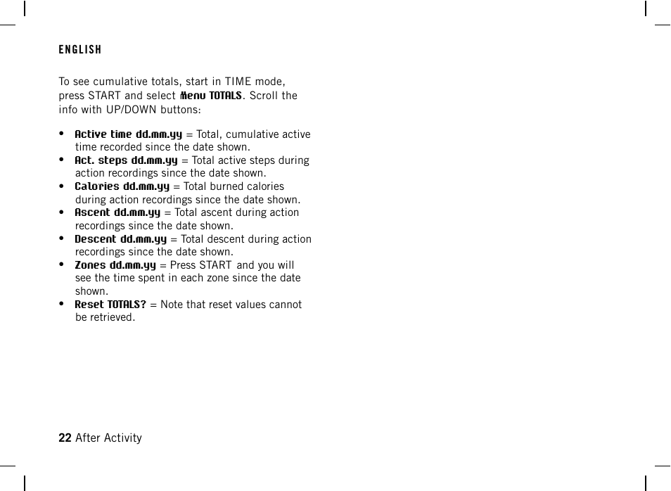 Delete a file | POLAR AW200 User Manual | Page 22 / 44