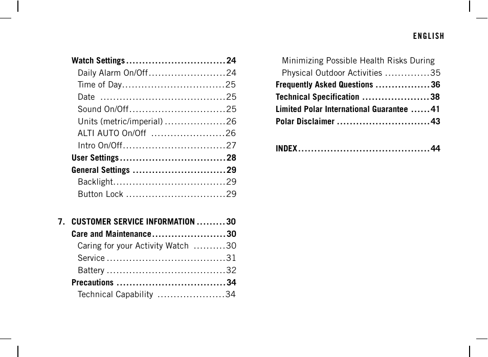 POLAR AW200 User Manual | Page 3 / 44