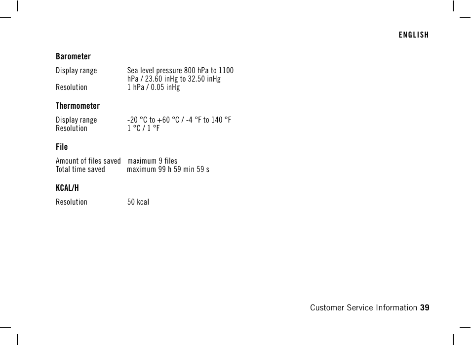 POLAR AW200 User Manual | Page 39 / 44