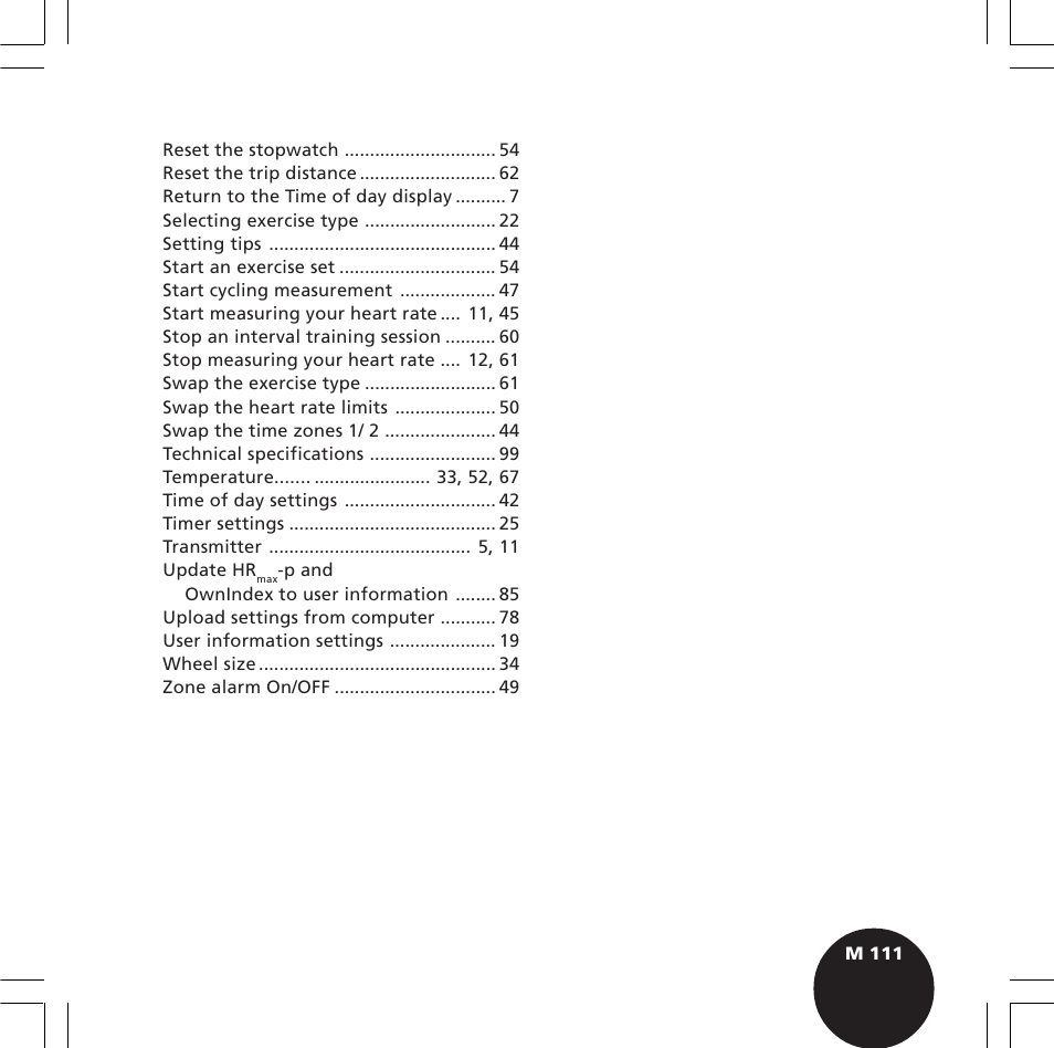 POLAR S720i User Manual | Page 113 / 122