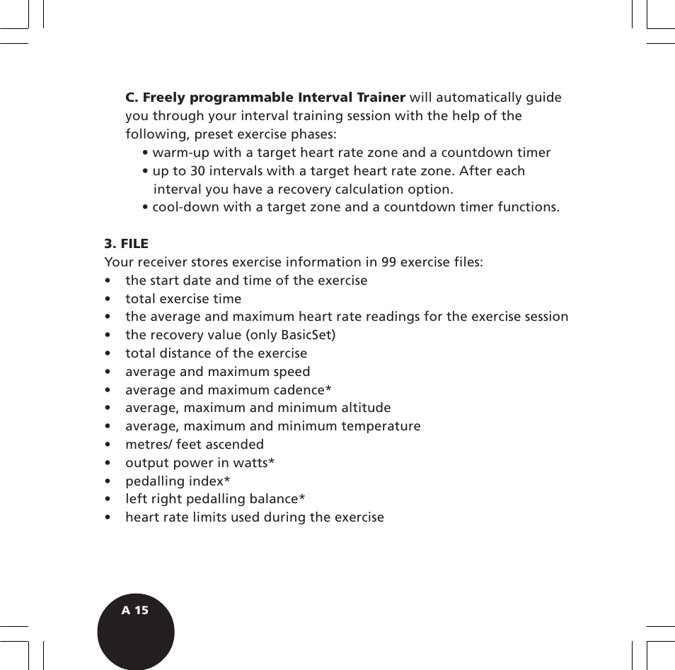 POLAR S720i User Manual | Page 17 / 122