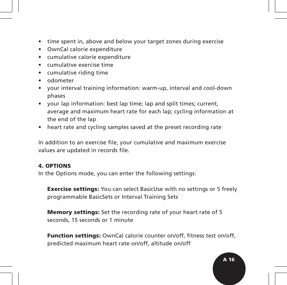 POLAR S720i User Manual | Page 18 / 122