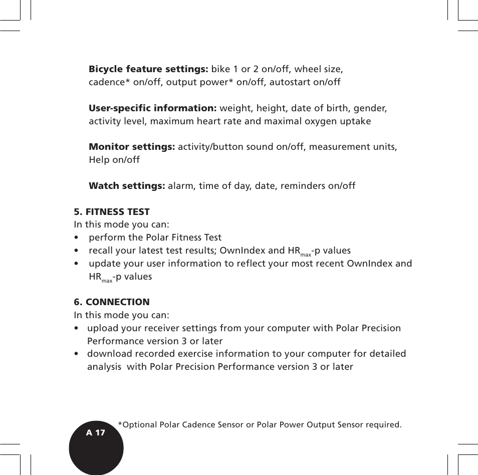 POLAR S720i User Manual | Page 19 / 122