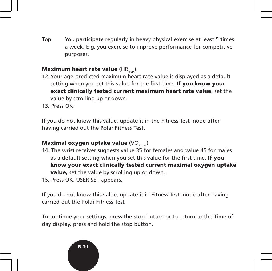 POLAR S720i User Manual | Page 23 / 122