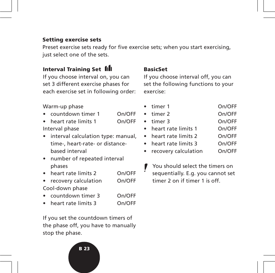 POLAR S720i User Manual | Page 25 / 122