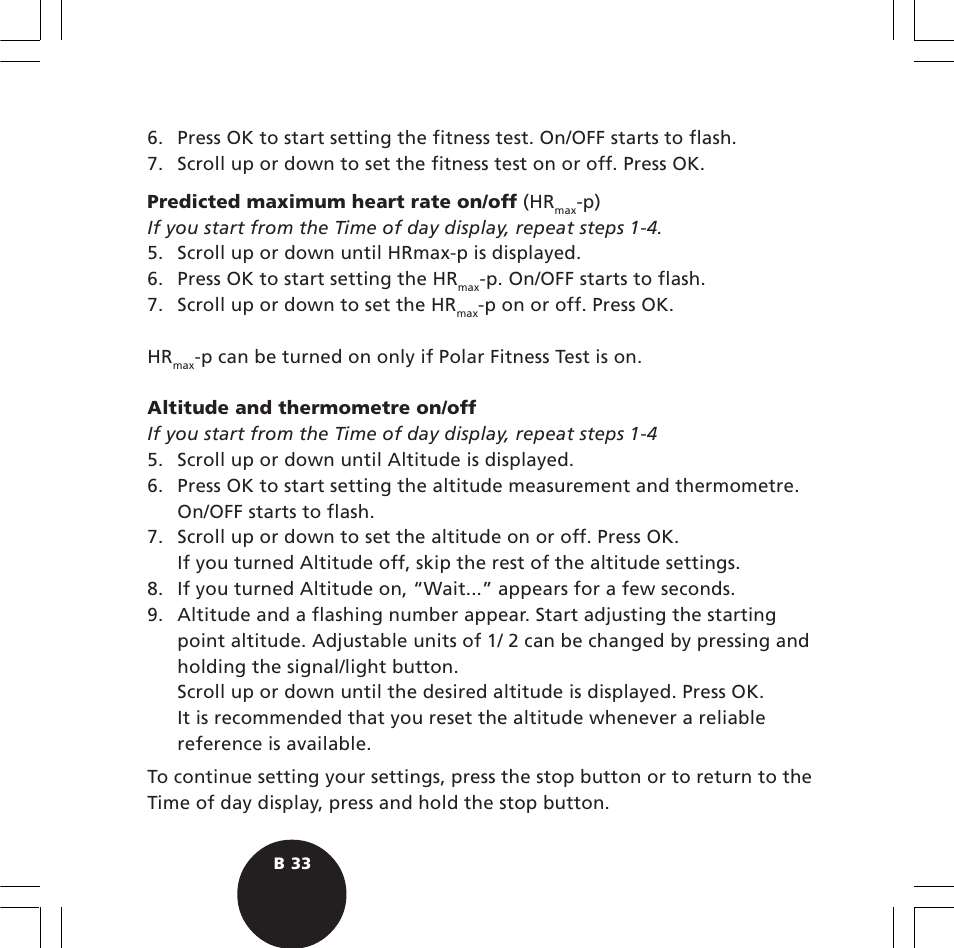 POLAR S720i User Manual | Page 35 / 122