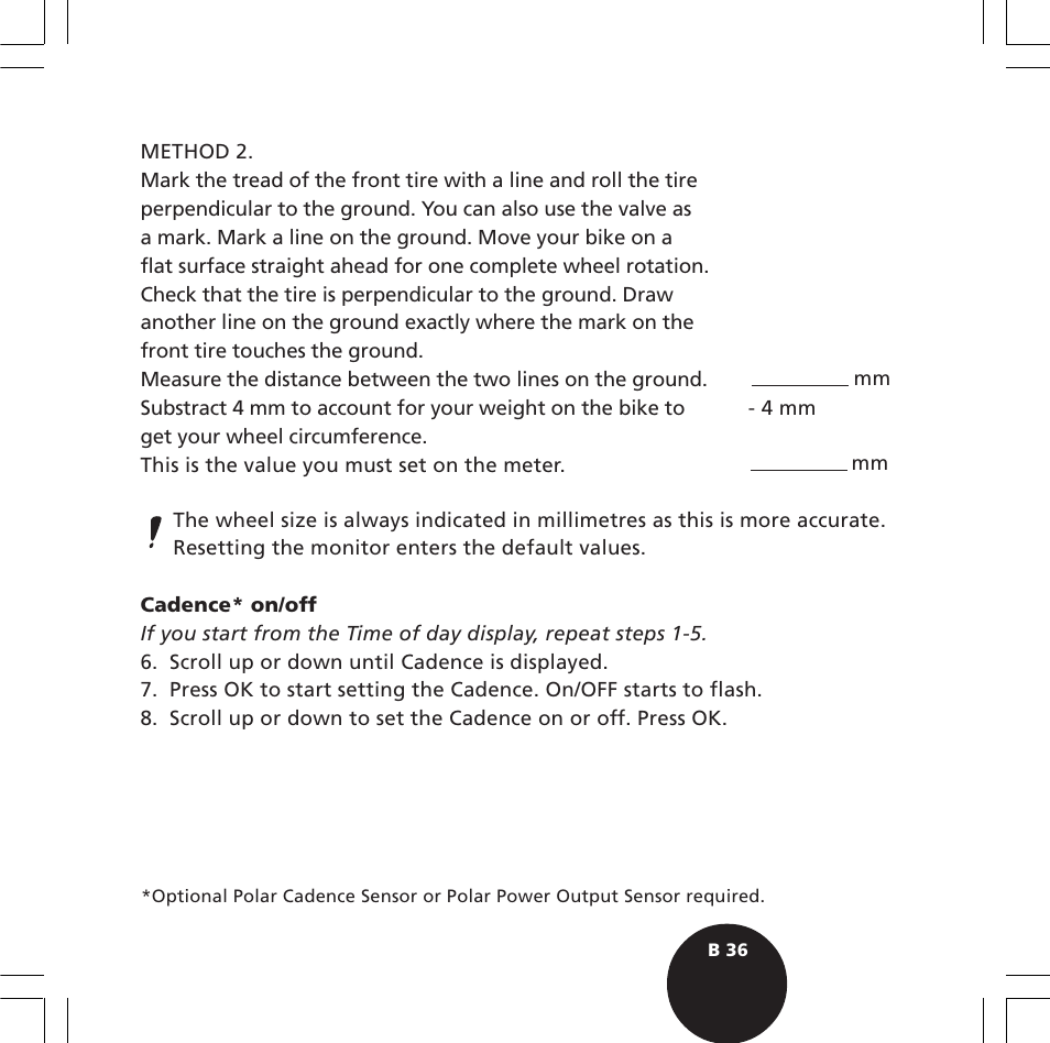 POLAR S720i User Manual | Page 38 / 122