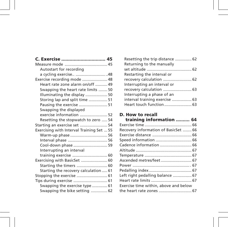 POLAR S720i User Manual | Page 5 / 122