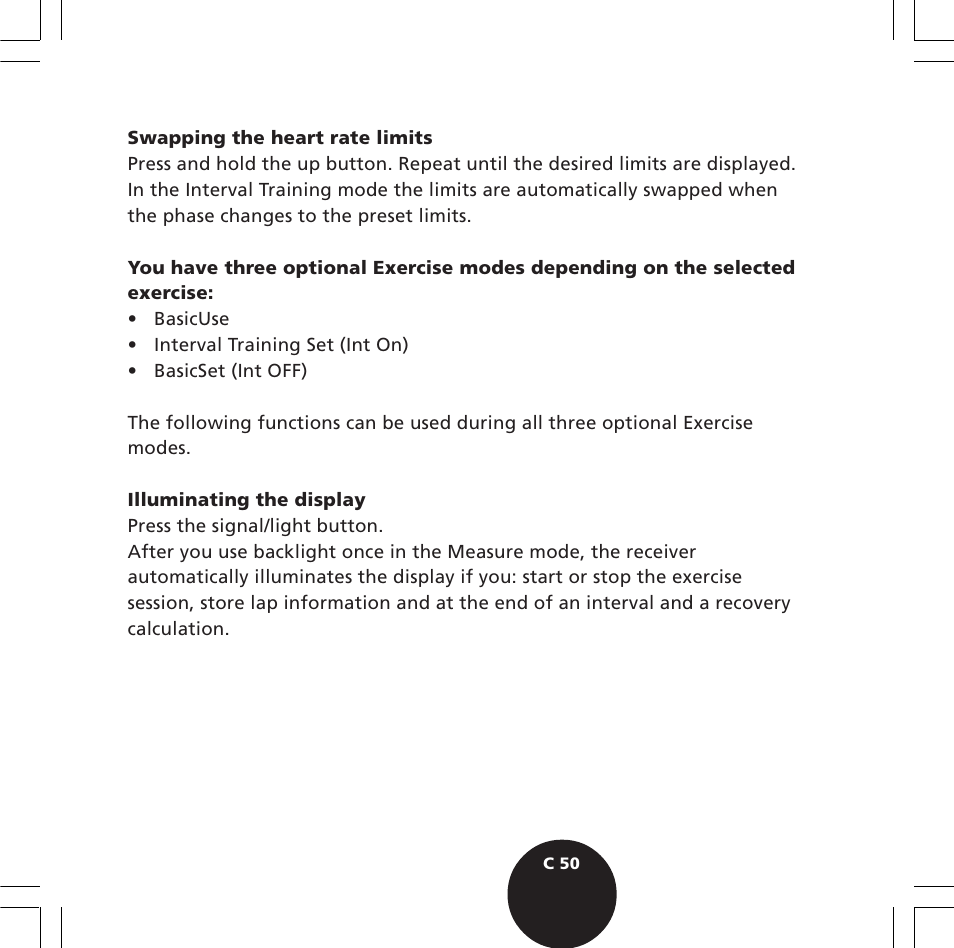 POLAR S720i User Manual | Page 52 / 122