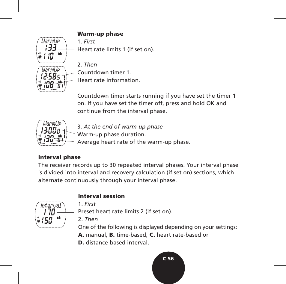 POLAR S720i User Manual | Page 58 / 122