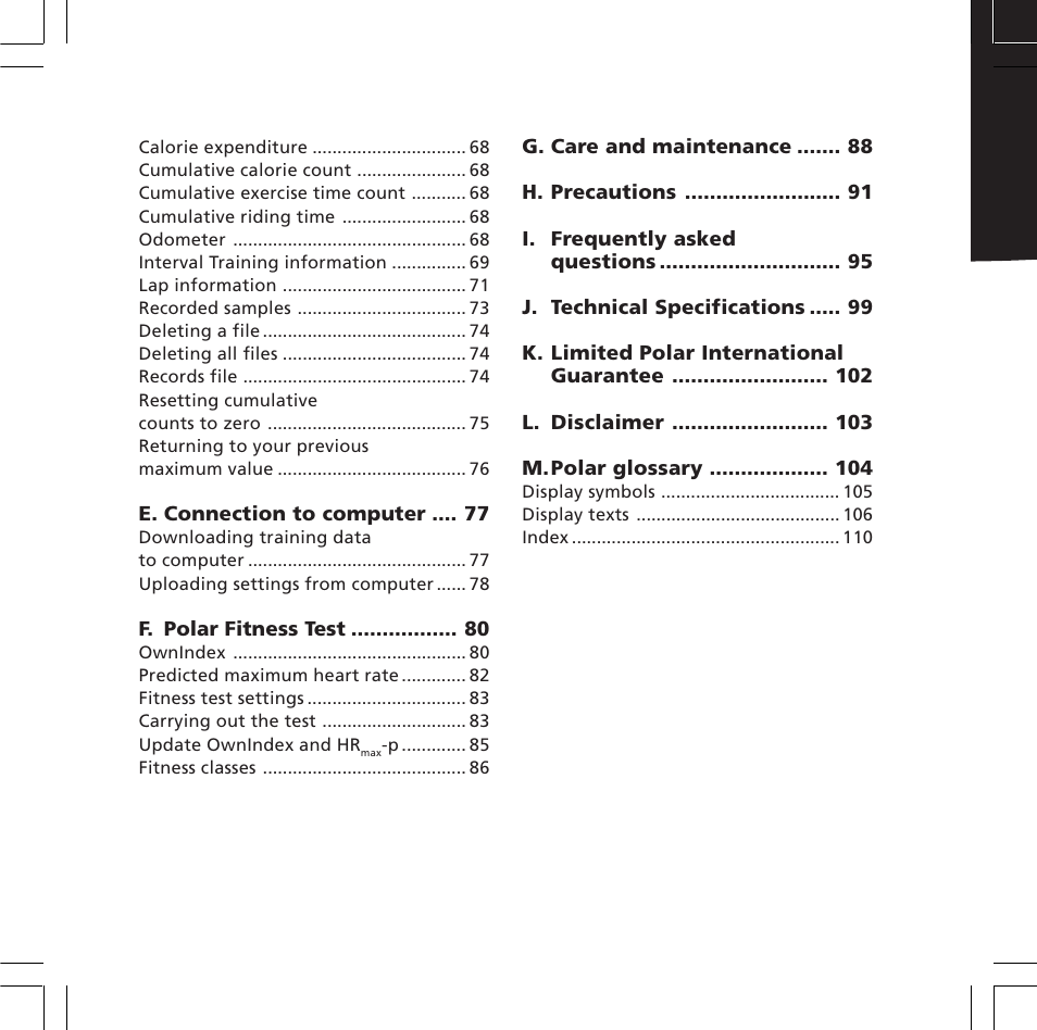 POLAR S720i User Manual | Page 6 / 122