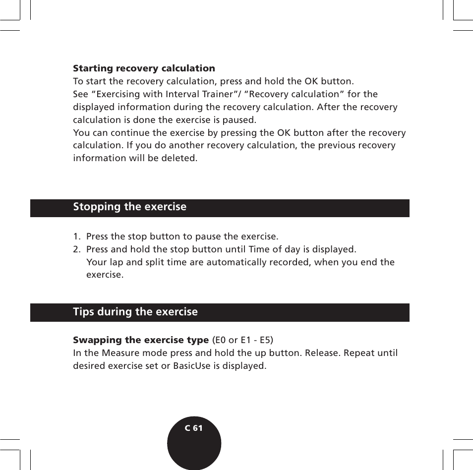 POLAR S720i User Manual | Page 63 / 122
