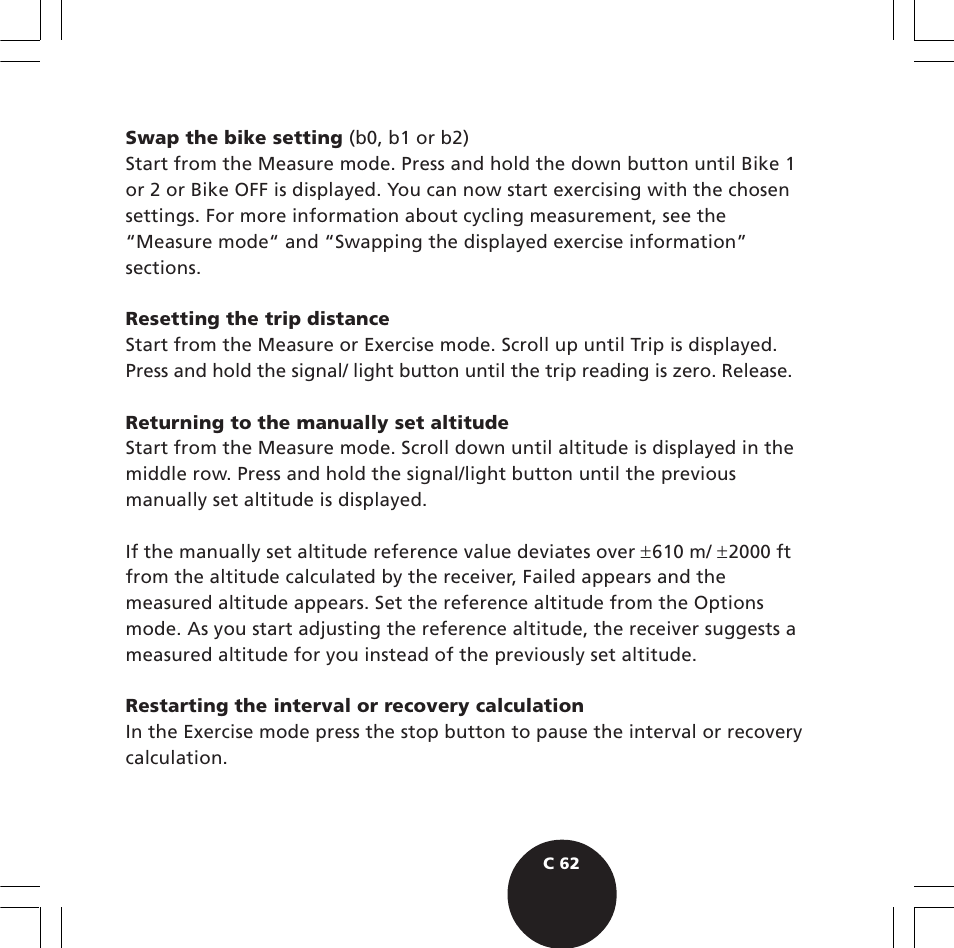 Tips during the exercise | POLAR S720i User Manual | Page 64 / 122