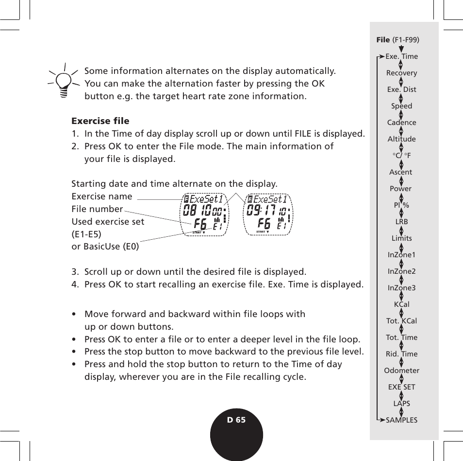 POLAR S720i User Manual | Page 67 / 122