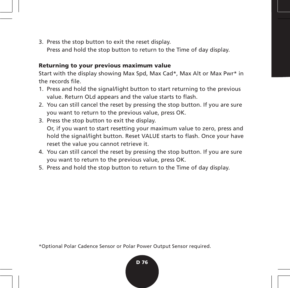 POLAR S720i User Manual | Page 78 / 122