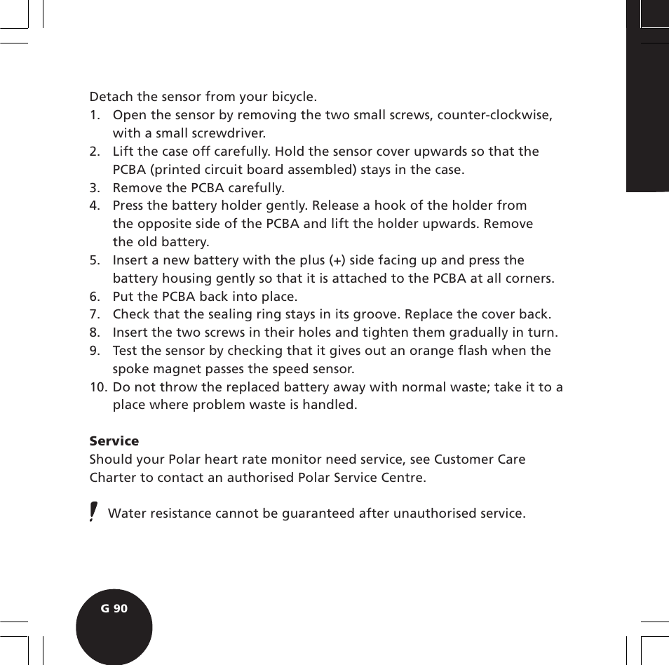 POLAR S720i User Manual | Page 92 / 122
