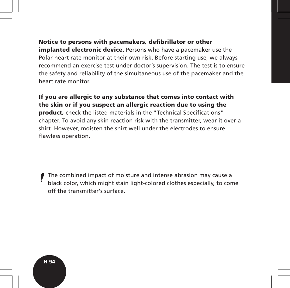 POLAR S720i User Manual | Page 96 / 122
