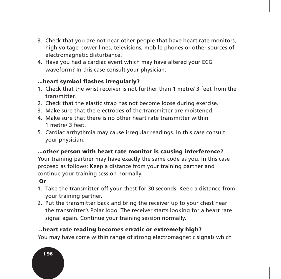 POLAR S720i User Manual | Page 98 / 122