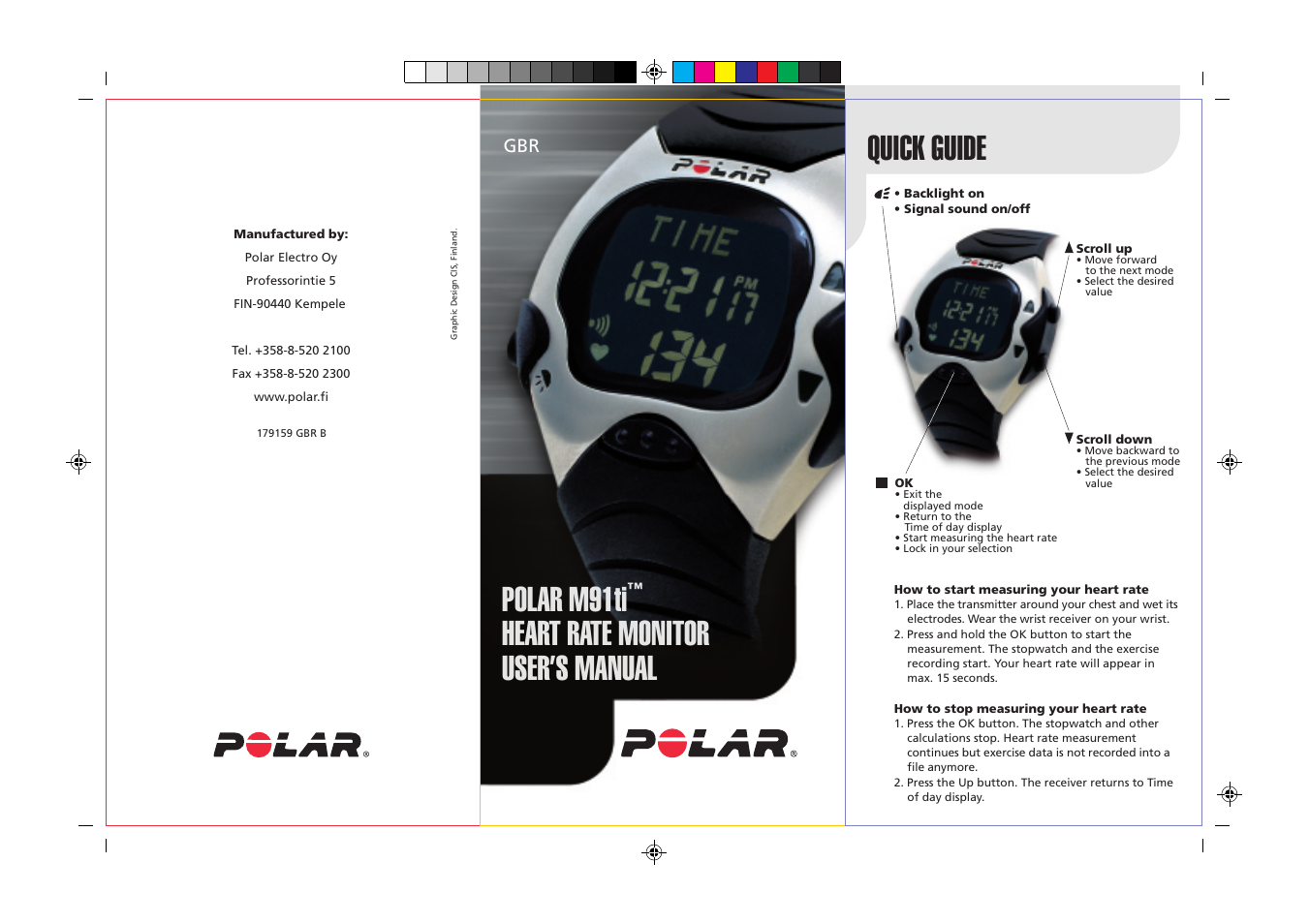 POLAR GBR User Manual | 33 pages