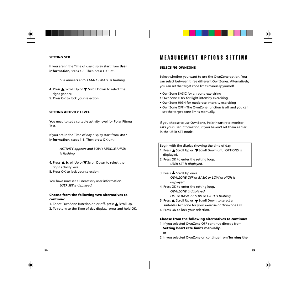 POLAR GBR User Manual | Page 9 / 33