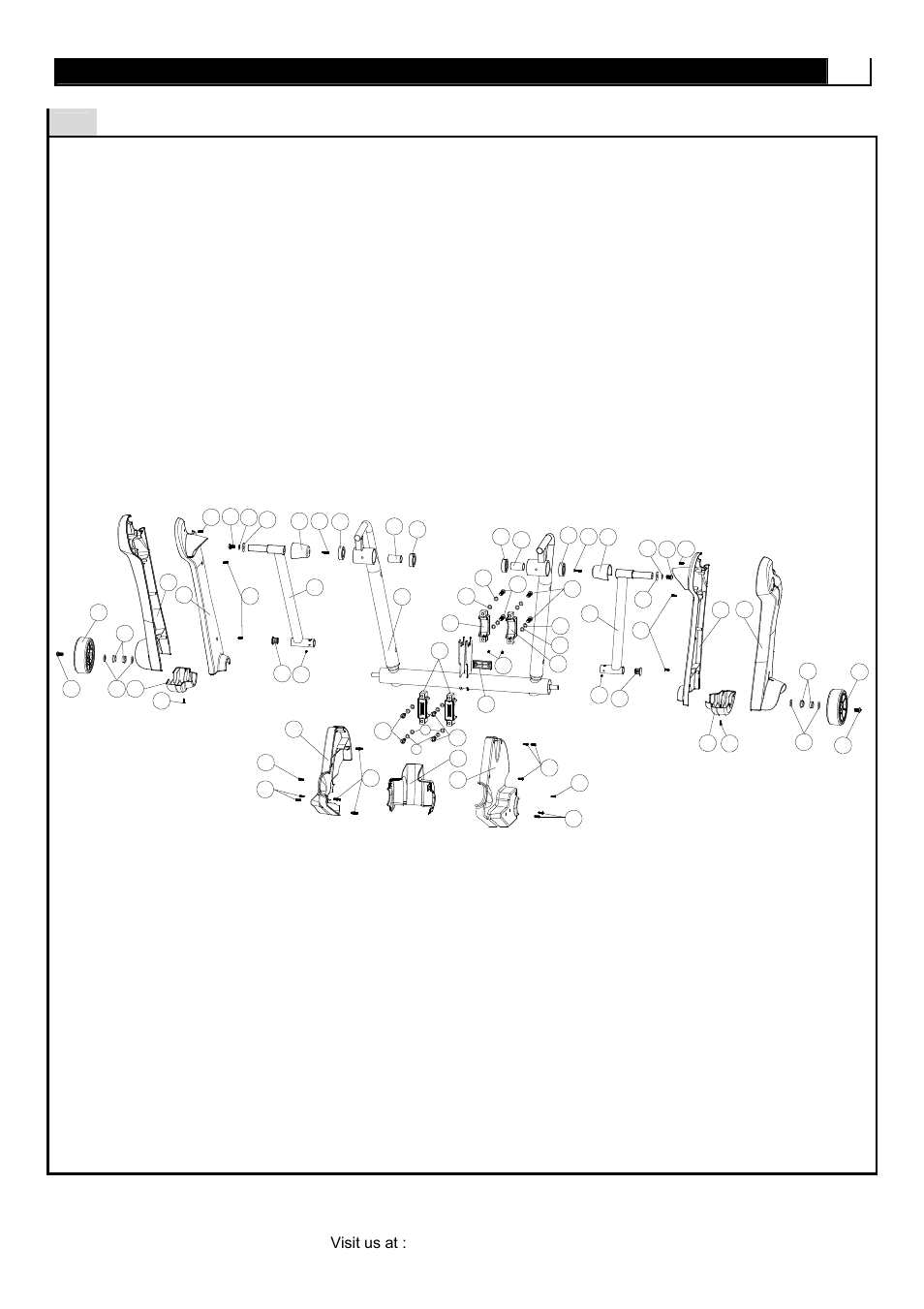 Parts diagram, Smooth ce3.7 elliptical 15 | POLAR CE3.7 User Manual | Page 15 / 44