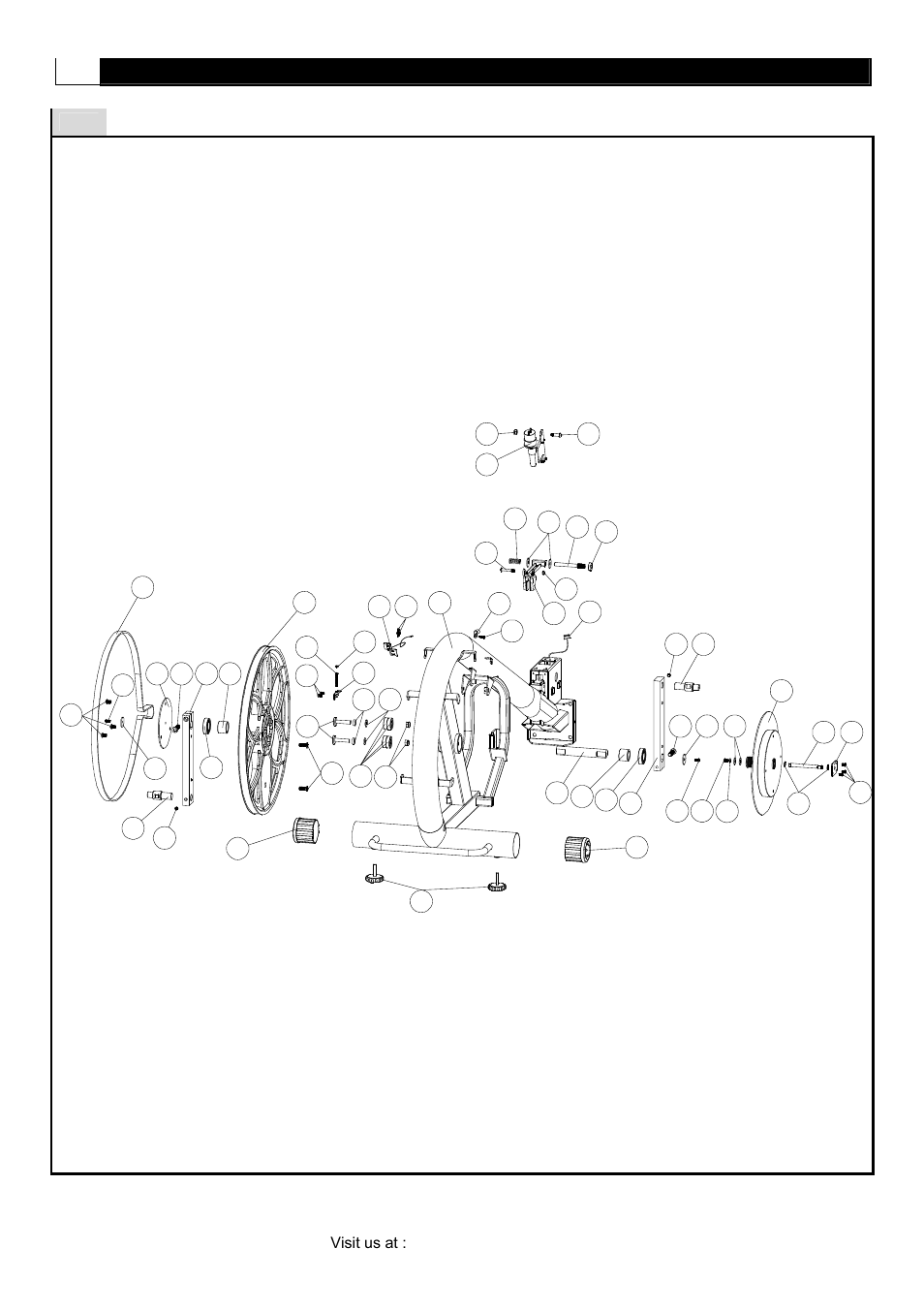 Parts diagram, Smooth ce3.7 elliptical 16 | POLAR CE3.7 User Manual | Page 16 / 44