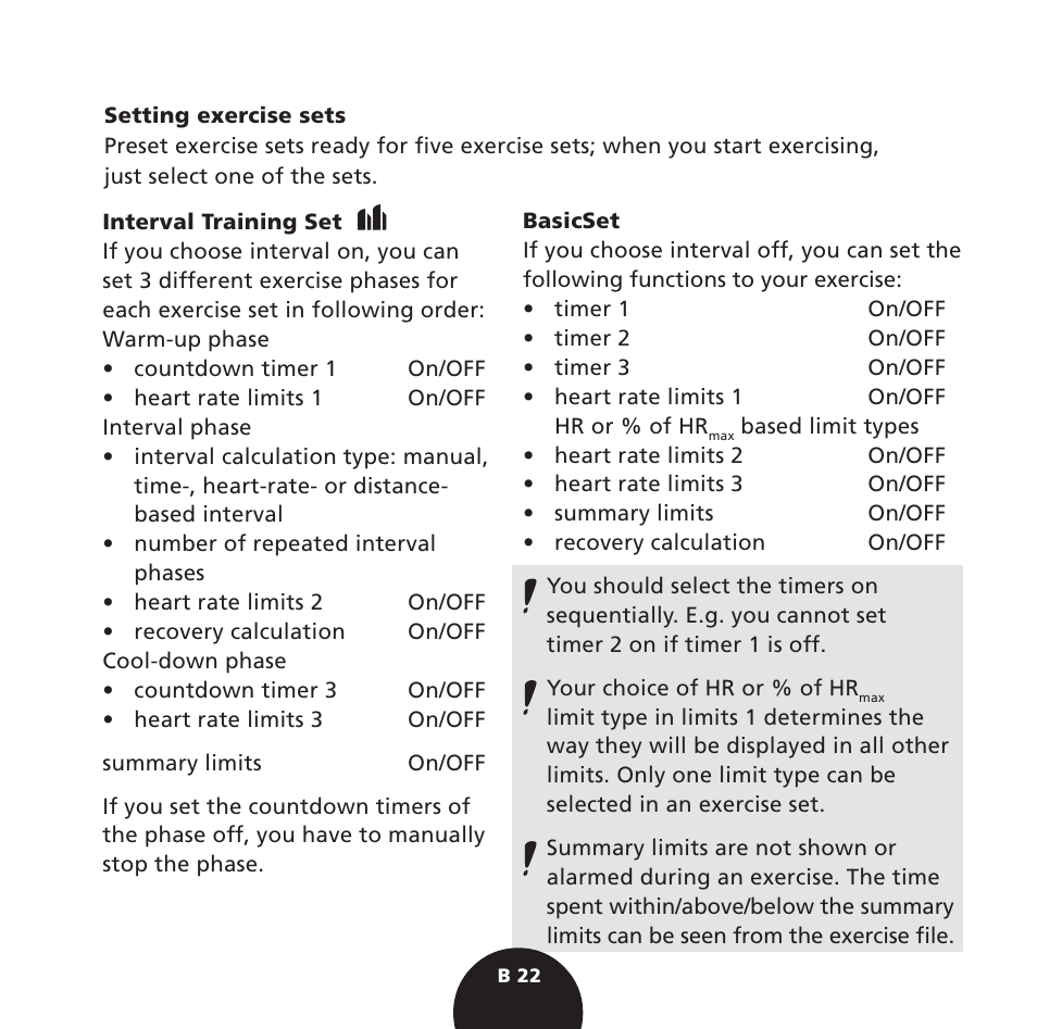 POLAR S725 User Manual | Page 24 / 122