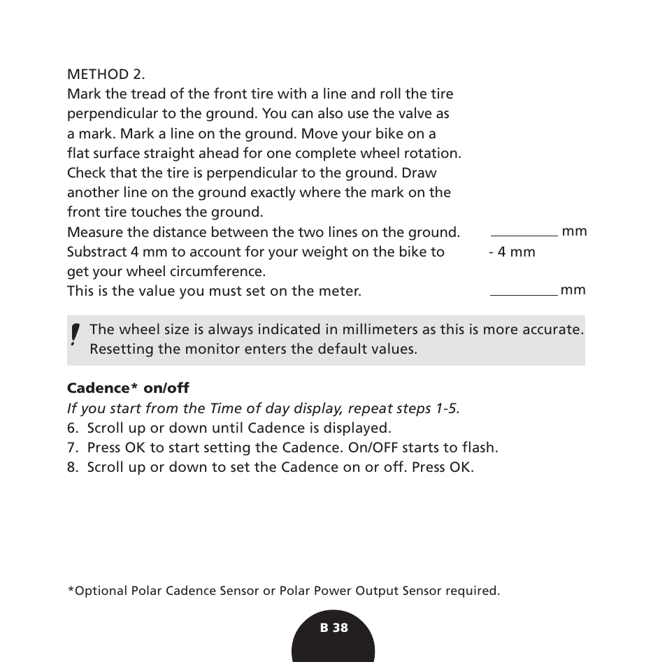 POLAR S725 User Manual | Page 40 / 122